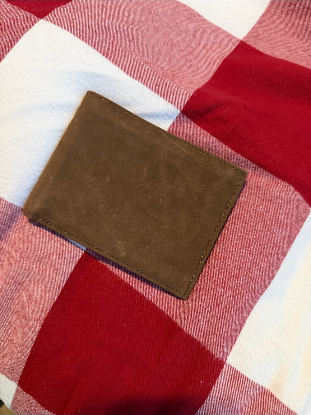 Amity Brown Suede Wallet